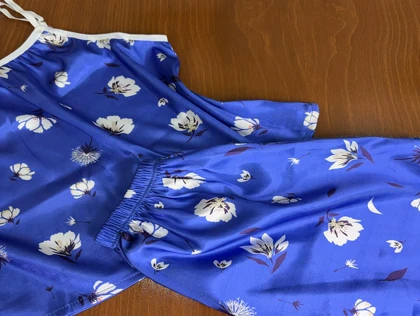 ست تاپ و شلوارک طرح گل 223