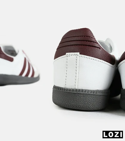 کفش کتانی زنانه سفید زرشکی ADIDAS Samba مدل 7173
