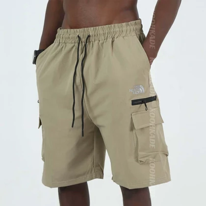 شلوارک کتان کش طبیعت گردی north face