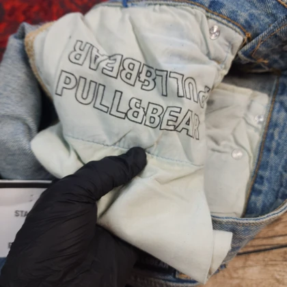 شلوار جین نیم بگ pull & bear بدون جنسیت کد 393
