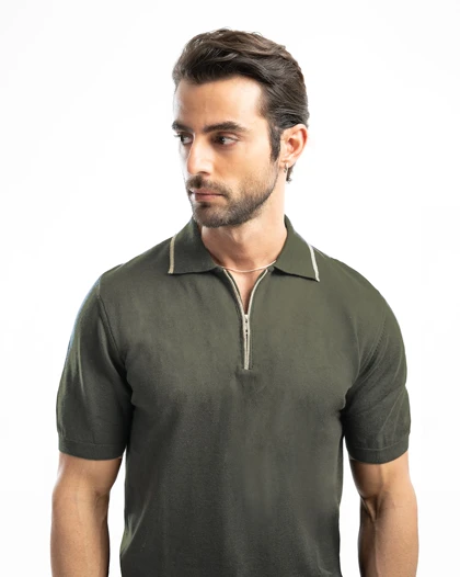 ام کی کالکشن پولو شرت mk-23715-green