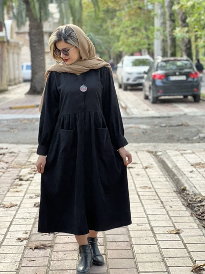 پیراهن مانتویی دوجیب