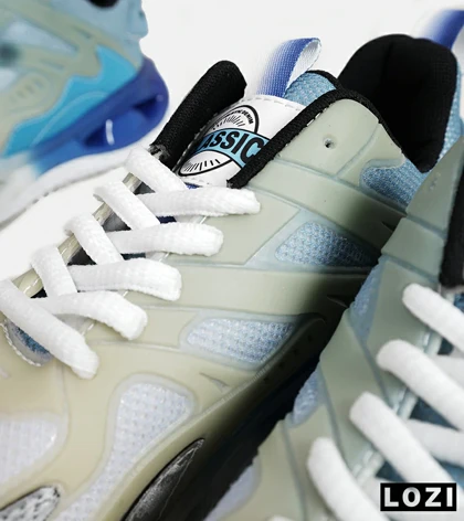 کفش کتانی مردانه آبی سفید ADIDAS Customize Run