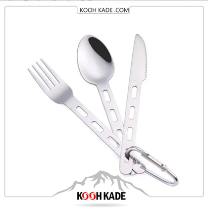 قاشق چنگال کارابین دار