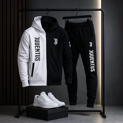 ست سویشرت شلوار یوونتوس مردانه مدل TOPAN ویژه