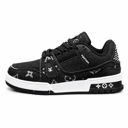 کفش کتانی مردانه مدل ونس لوی ویتون مشکی سفید Vans Louis Vuitton