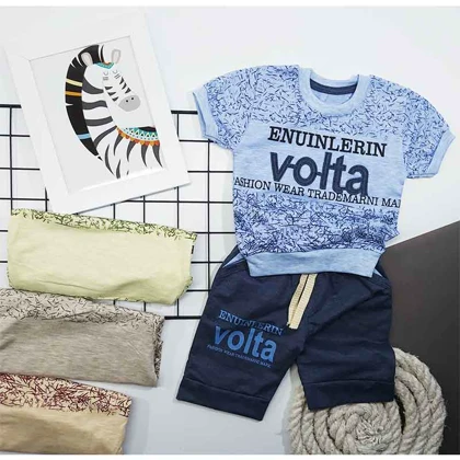 ست تیشرت شلوارک پسرانه VOLTA