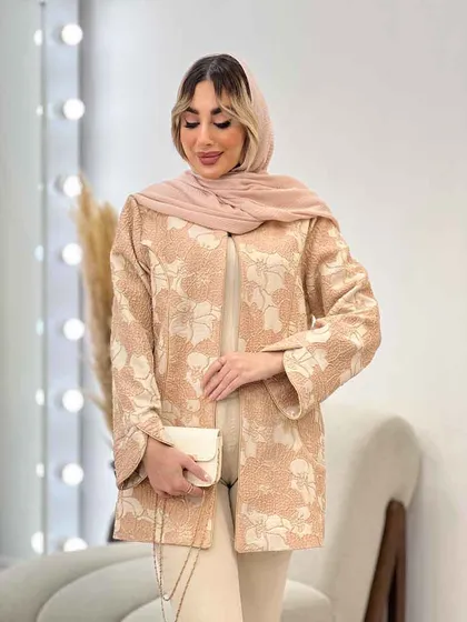 مانتو لمه دار طرح گل