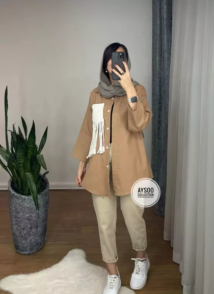 مانتو لینن مزونی هیوا با ارسال رایگان