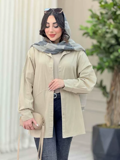 شومیز پشت پیله برش‌دار