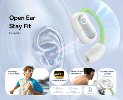 هدفون بلوتوثی بیسوس مدل Eli Sport 1 Open-Ear