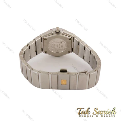 ساعت امگا کانسلیشن زنانه صفحه قرمز ایندکس خط Omega-5229-L