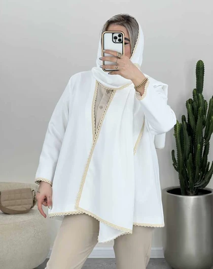 ست کت و شال مزونی (70)کد3528