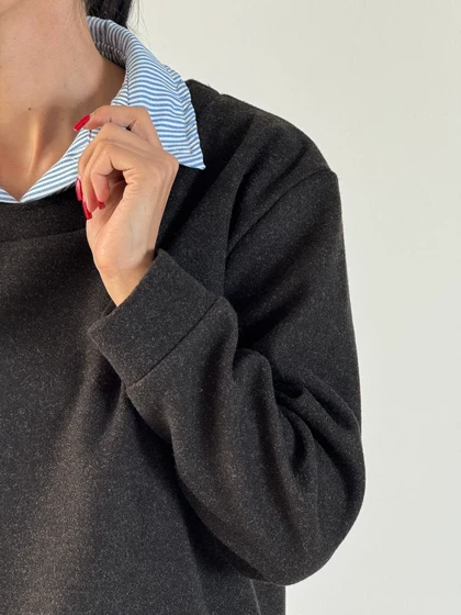 شومیز فوتر یقه دار  کد 1500127