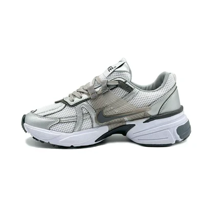 کتانی اسپرت مردانه و زنانه مدل نایک NIKE V2K رنگ سفید طوسی