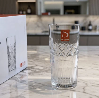 لیوان اسموتی طرحدار بلند DELI