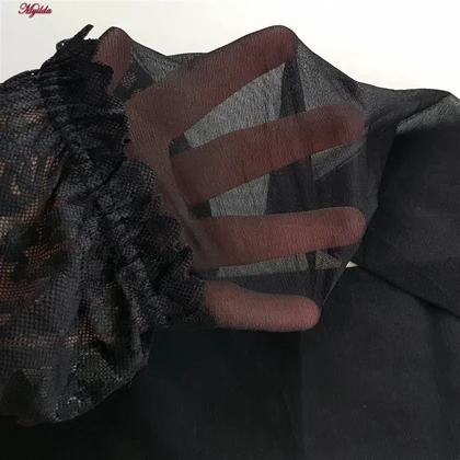 جوراب ساق بلند زنانه مدل شیشه ای مشکی کد 4927-4445