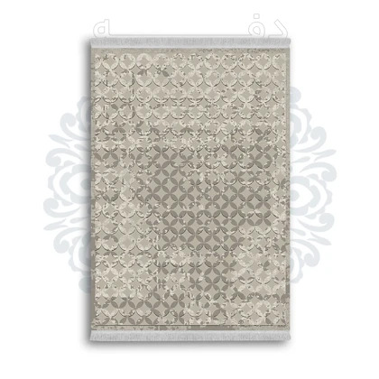 *جدید* فرشینه از جنس پارچه شانل مخمل ترک طرح فانتزی برند دفه کد 1377