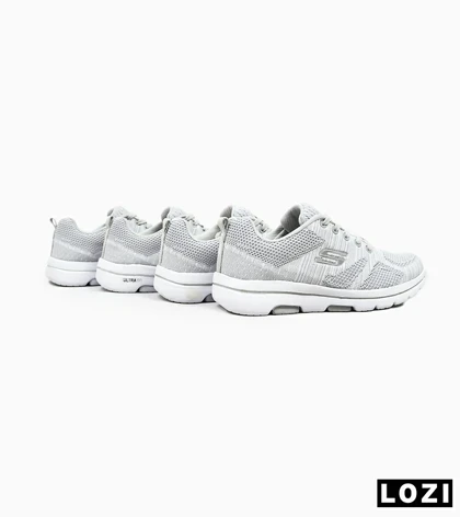 کفش کتانی طبی ورزشی طوسی سفید SKECHERS ULTRA GO