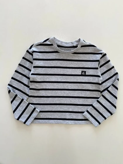 بلوز آستین بلند راه راه