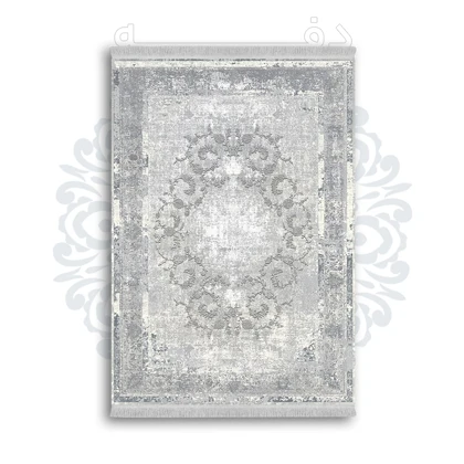 *جدید* فرشینه از جنس پارچه شانل مخمل ترک طرح فانتزی برند دفه کد 672