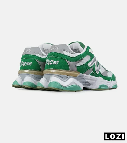 کفش کتانی زنانه سفید طوسی سبز NEW BALANCE 9060 مدل 7562
