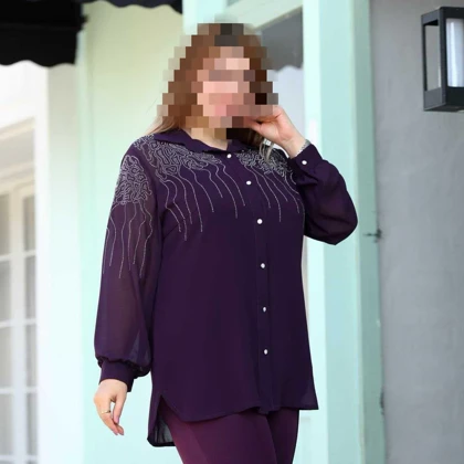 شومیز سایز بزرگ مدل عروس دریا