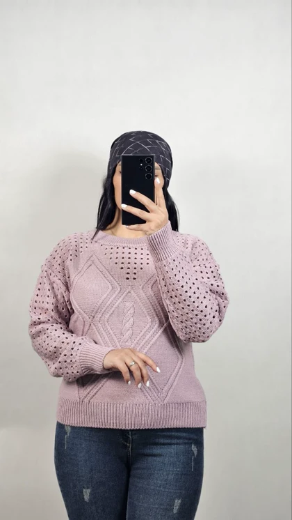 کراپ بافت زنانه زنبوری