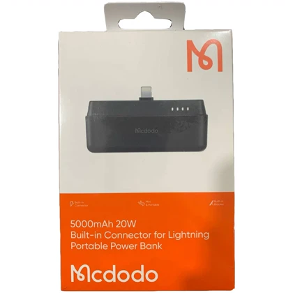 مینی پاور بانک 5000 فست شارژ لایتنینگ 20 وات و هولدر موبایل مک دودو MC-628
