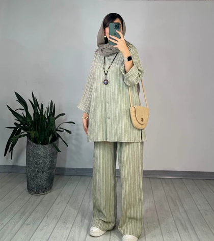 ست مانتو شلوار گیتی