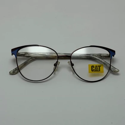 فریم عینک طبی زنانه مرمری برند کاترپیلار CAT دسته سیم لوکس
