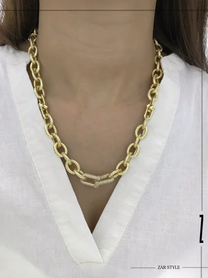 گردنبند زنجیر تراش تیفانی