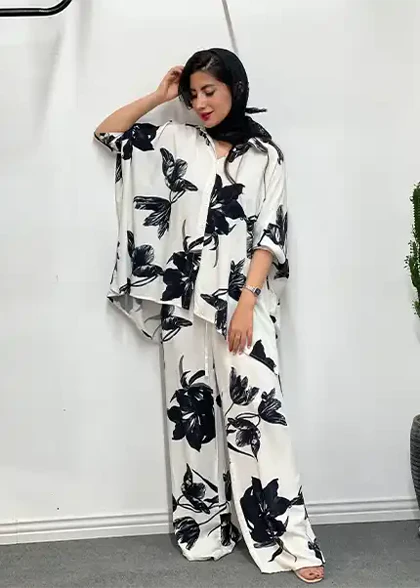 ست لینن گل کد 4074