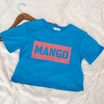 تیشرت کراپ زنانه MANGO کد Z-SA2