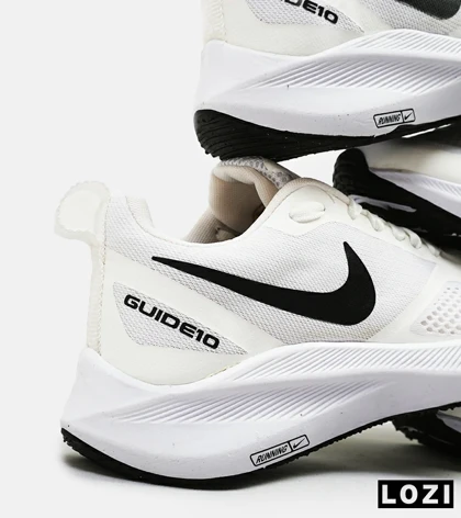 کفش کتانی بزرگ پا سفید مشکی Nike guide 10