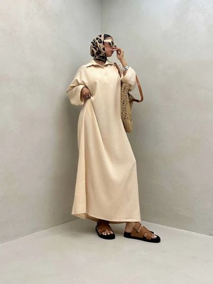 پیراهن بلند 2 دکمه