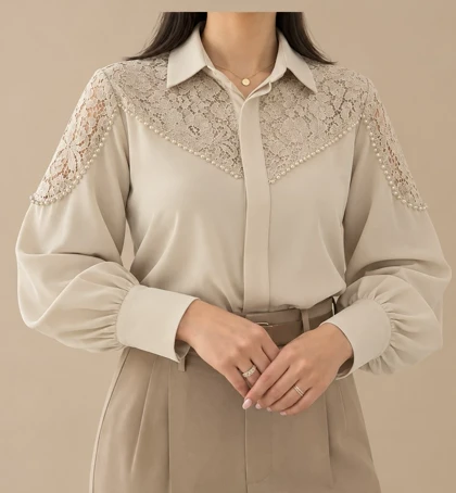 شومیز مجلسی زنانه مدل مخمل سنگدوزی