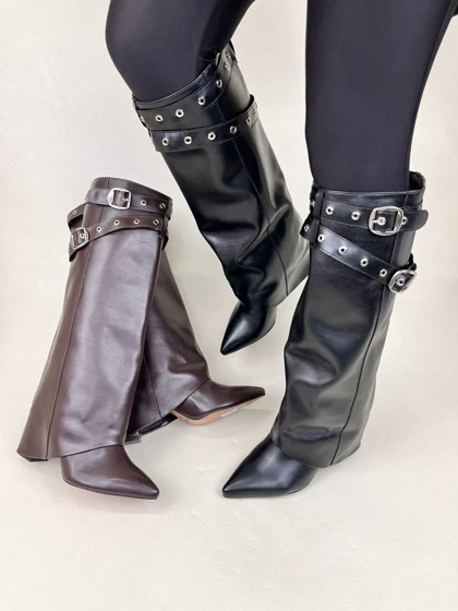 بوت زنانه ژیوانشی پاشنه‌دار GIVENCHY کد 1722 دختر طهرونی