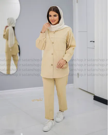 مانتو و شلوار راحیل کد: 1138