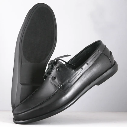 کفش کالج مردانه چرم یلسان مدل فیچر کد 551-GN