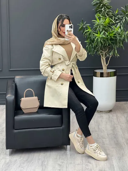 بارانی ژیله دکمه دار