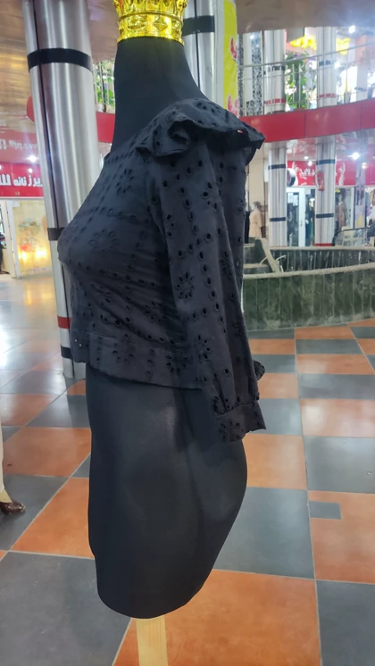 کراپ مجلسی مشکی کد 490