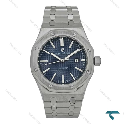 ساعت ای پی مردانه کلاسیک سیلور صفحه سرمه ای AP-7585-G