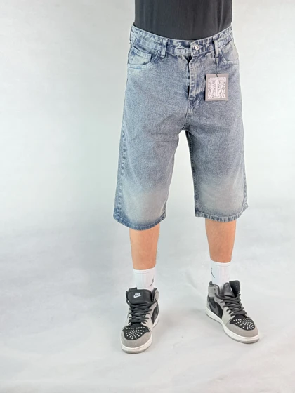 شلوارک جین مردانه طوسی 168