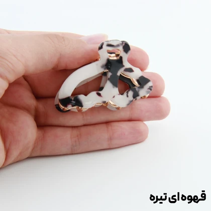 کلیپس دخترانه فلزی مدل پروانه خال‌خالی کوچک
