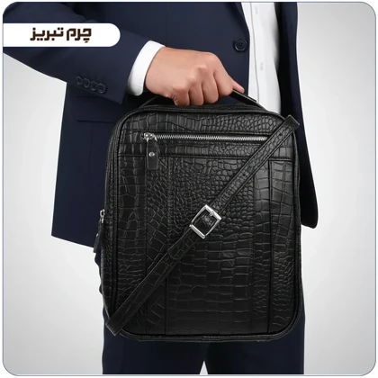 کیف نیمه اداری چرم مدل W99k