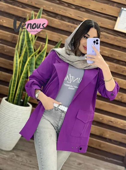 مانتو لینن آستین پیله