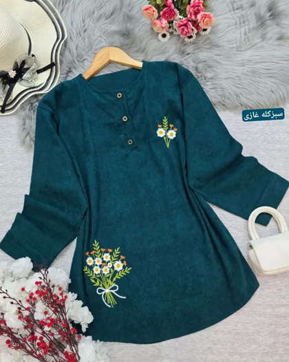 تونیک مانتویی دسته گل