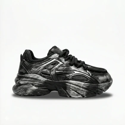 کفش کتانی فشن مشکی کد 295007