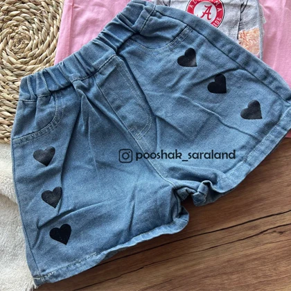 ست بلوز و شلوارک بچگانه طرح تدی سایز 120 تا 150